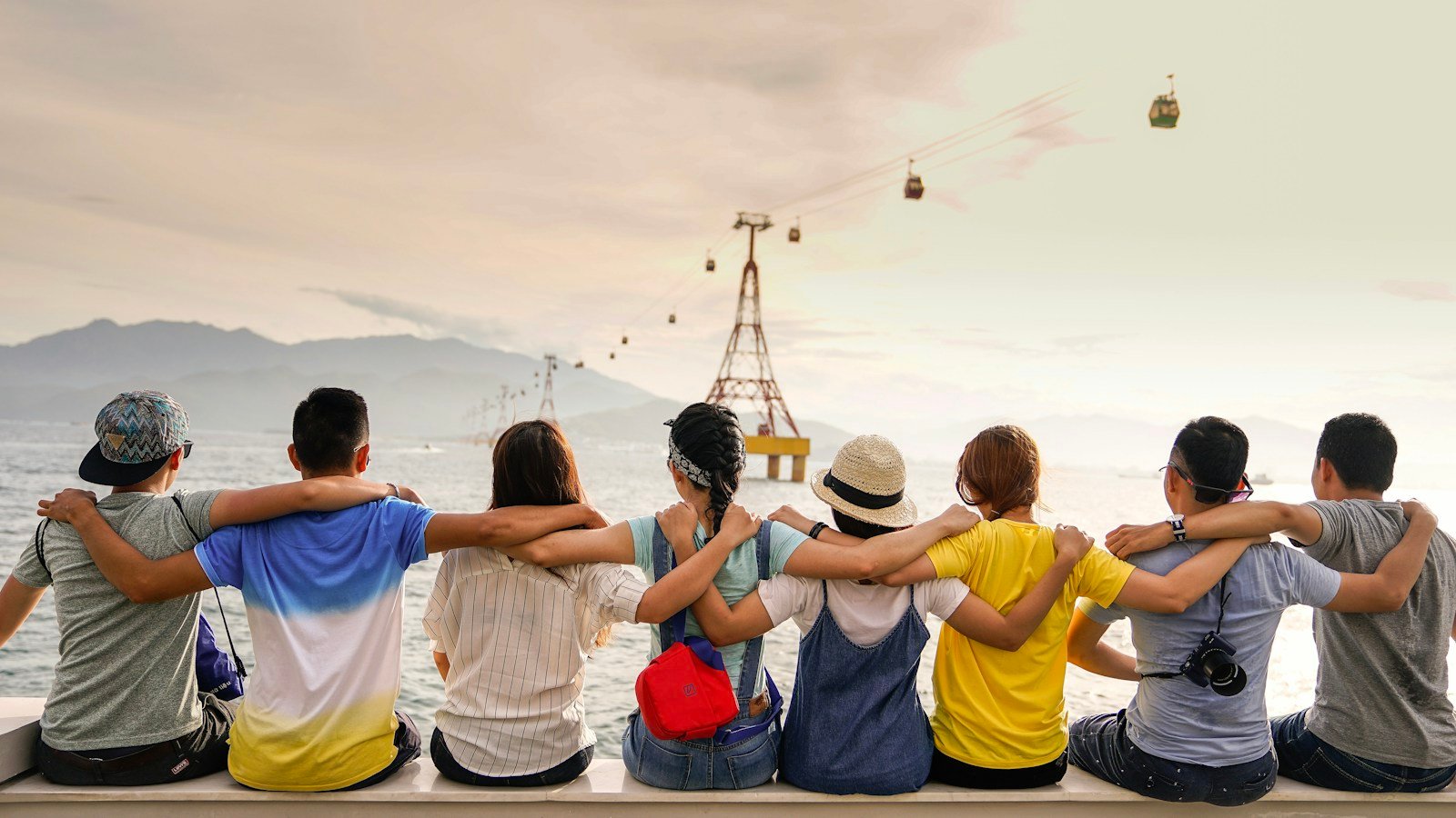Friends spending time outdoors together